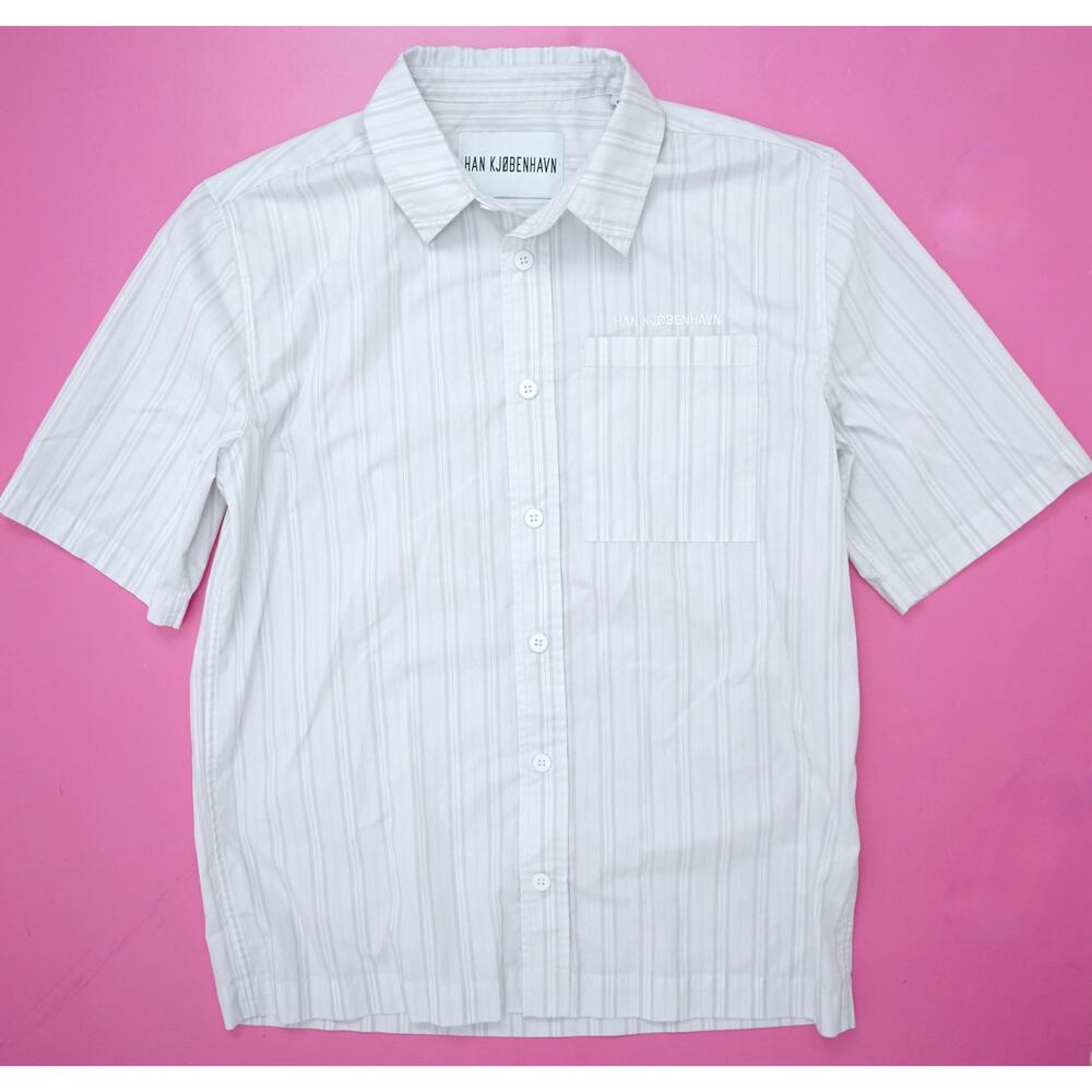 Han Kjobenhavn Camp Collar Boxy Oversize Short Sleeve Shirt Mens Small